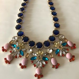Jcrew multicolor Crystal costume necklace